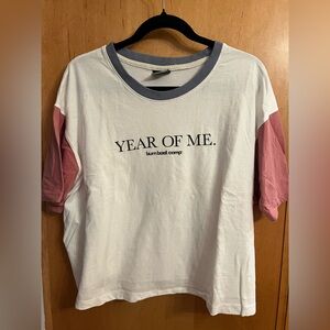 Burn Bootcamp - Year Of Me White Graphic Tee